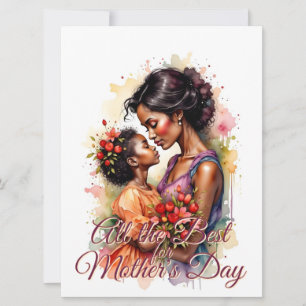 Arte del Día de la Madre en estilo acuarela