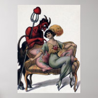 Arte del diablo vintage