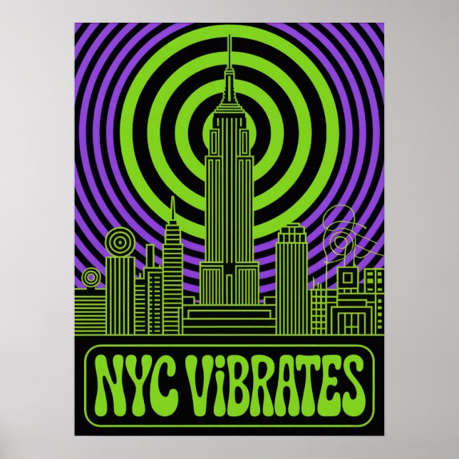 Arte del Empire State Building Manhattan NYC Vibra (Frente)