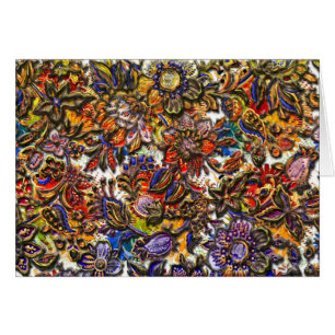 Arte del estampado de flores de Digitaces