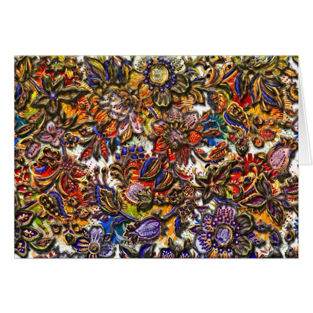 Arte del estampado de flores de Digitaces (Anverso (Horizontal))