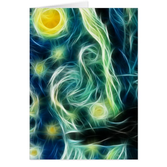 Arte del fractal de Van Gogh de la noche (Frente)