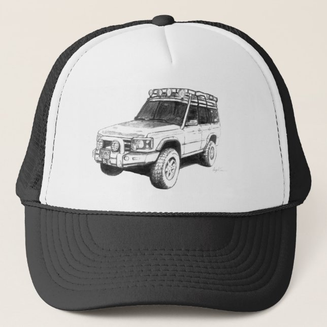 Arte del gorra del camionero de Land Rover (Anverso)