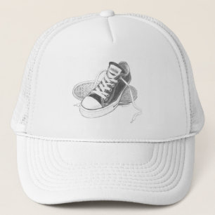Arte del gorra del camionero de las zapatillas de