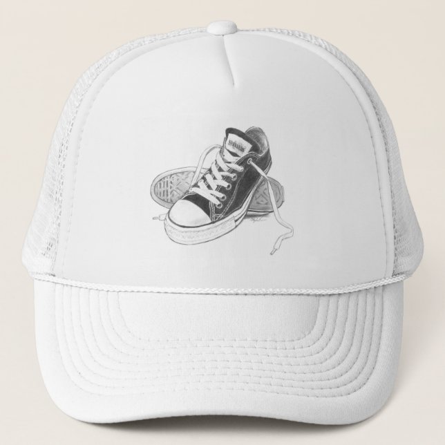 Arte del gorra del camionero de las zapatillas de (Anverso)
