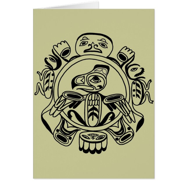 Arte del Haida - diseño de Haidia del americano de (Frente)