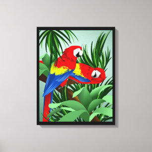 Arte del loro del Macaw del escarlata