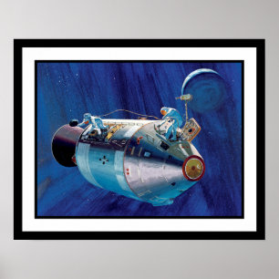 Arte del módulo de mando y servicio de Apollo 15 d