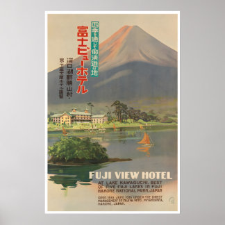 Arte del Monte Fuji Cartel Vintage Japón Viajes As