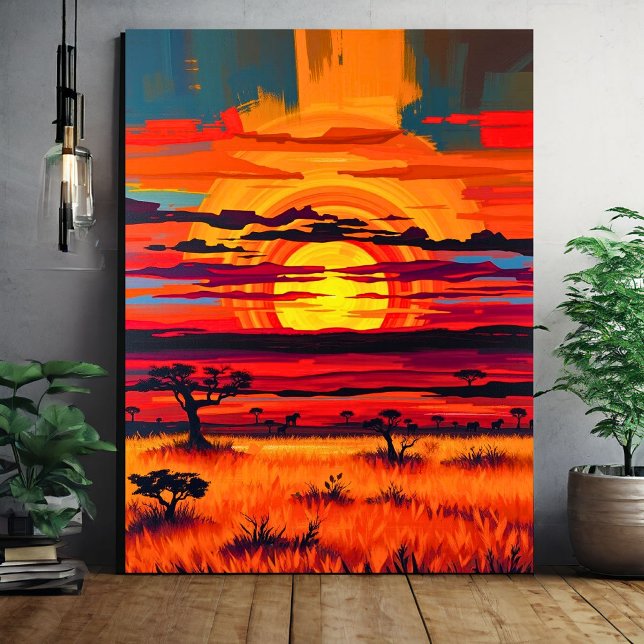 Arte del Muro de la Sabana Africana - Paisaje auda (Subido por el creador)
