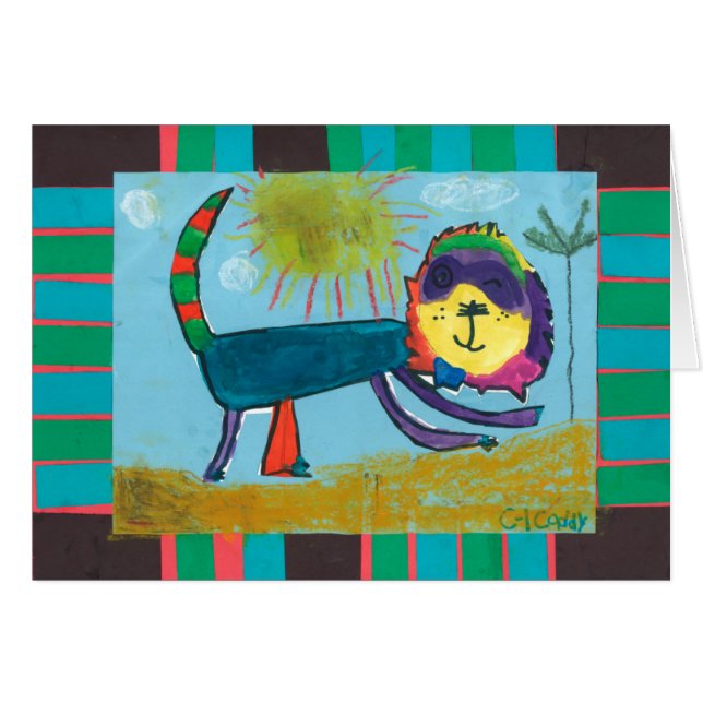 Arte del niño -- Creaciones del caddie -- León (Anverso (Horizontal))