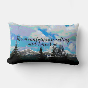 Arte del paisaje de la montaña de la almohada de