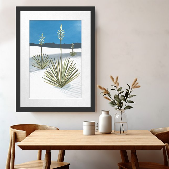 Arte del Parque Nacional de las Arenas Blancas (White Sands National Park Art Poster
)