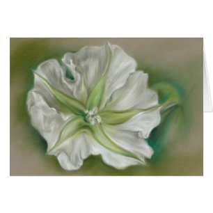 Arte del pastel de Moonflower de la tarde