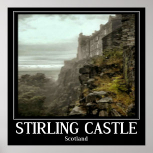 Arte del poster de Escocia del castillo de