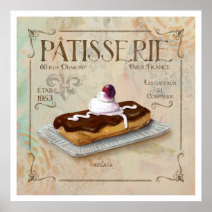 Arte del poster del Patisserie III