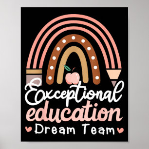 Arte del profesor del equipo de ensueño de educaci