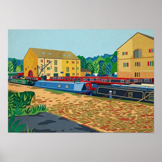 Arte del puerto canal de Sowerby Bridge (Frente)