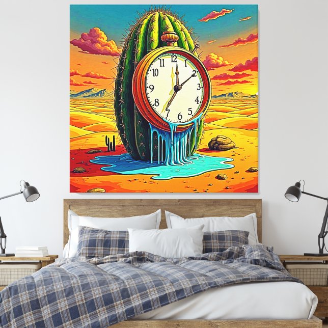 Arte del reloj del desierto surrealista (Insitu(Dormitorio))
