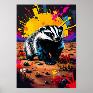 Arte del tejón melero