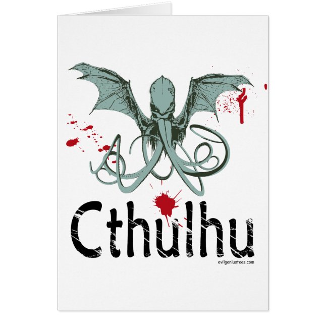 Arte del vector del horror de Cthulhu (Frente)