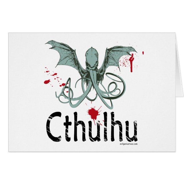 Arte del vector del horror de Cthulhu (Anverso (Horizontal))