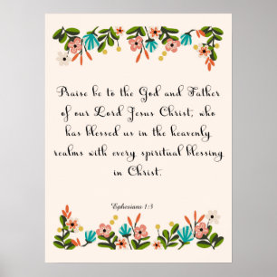 Arte del verso de la biblia - 1:3 de Ephesians