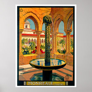 Arte del viaje de Monreale Palermo Sicilia Italia