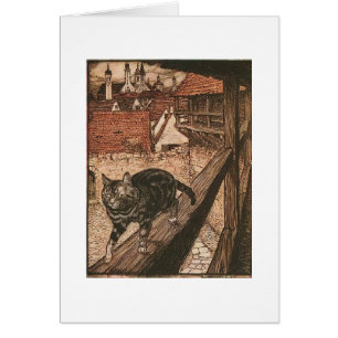 Arte del vintage - la aventura del gato,