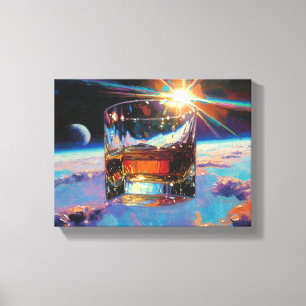 Arte del Whiskey: En el espacio (pintura n.º 9)
