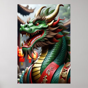 Arte del Zodiaco Chino Año del Dragón Realista 2