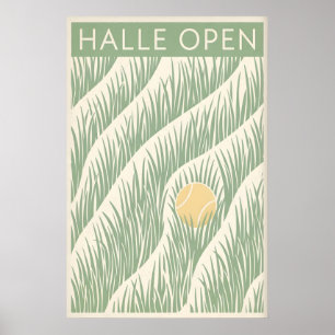 Arte Deportivo de Tenis en Hierba de Halle Open