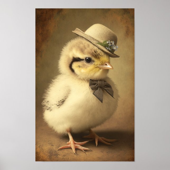 Arte descargable de Fancy Easter Chick (Frente)