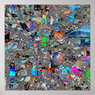 Arte digital brillante intencional - Distorsión pi