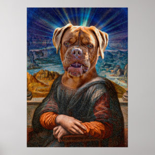 ARTE DIGITAL - BULLDOG MONA LISA