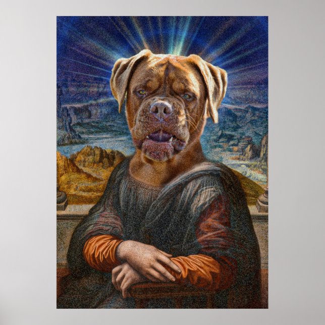 ARTE digital - BULLDOG MONA LISA (Frente)