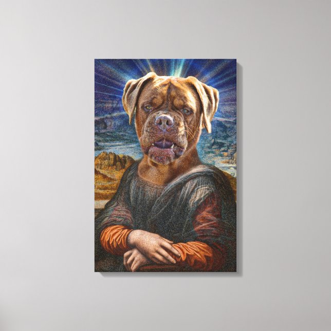 ARTE digital - BULLDOG MONA LISA (Anverso)