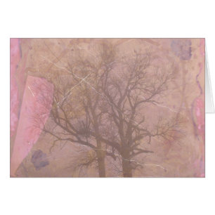 Arte digital de árboles de la mañana de Misty