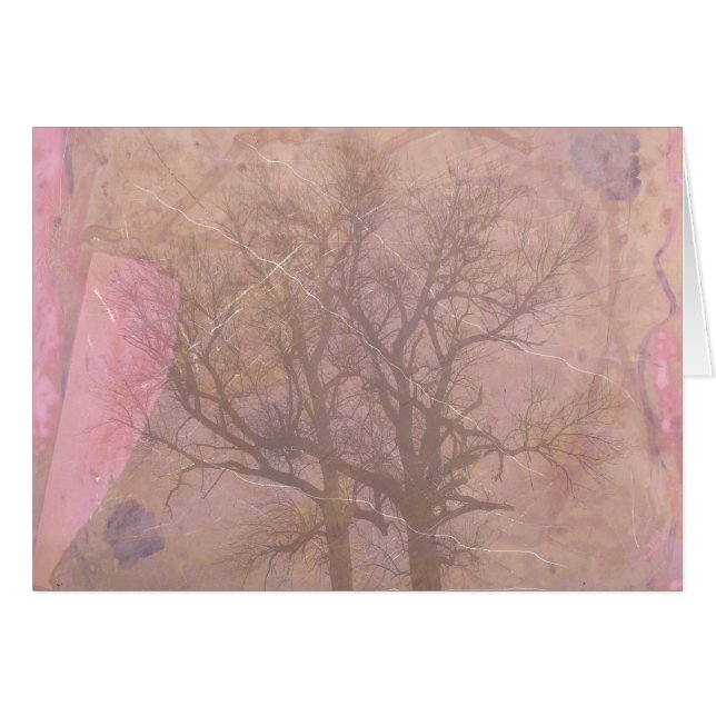 Arte digital de árboles de la mañana de Misty (Anverso (Horizontal))