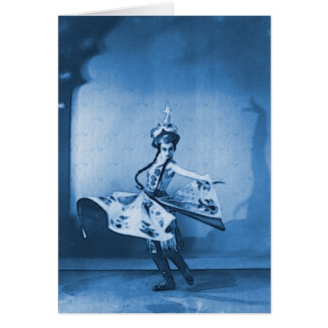 Arte digital de bailarina azul (Frente)