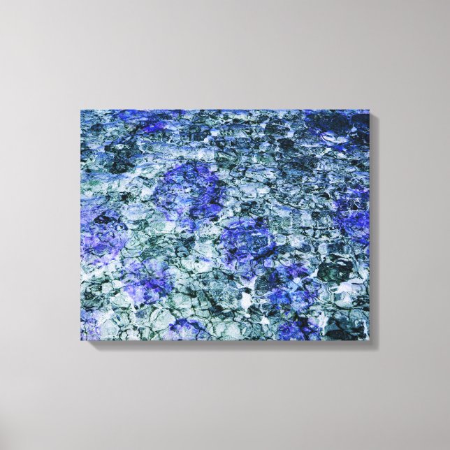 Arte digital de fondo abstracto de acuarela azul (Anverso)