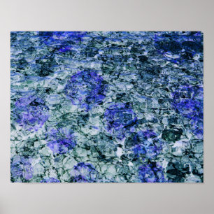 Arte digital de fondo abstracto de acuarela azul