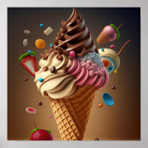Arte digital de helados