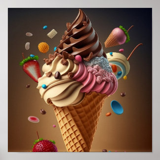 Arte digital de helados