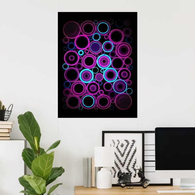 Arte digital de Matrix de sintonía eléctrica hipnó (Oficina en casa)