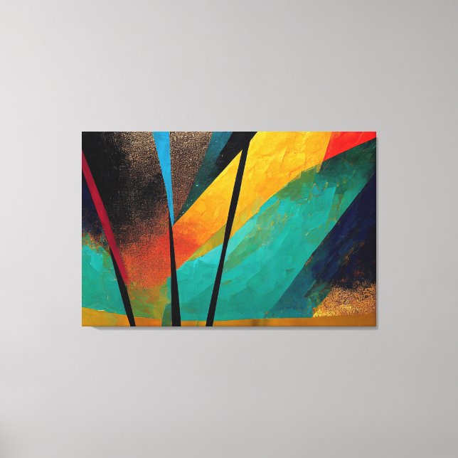 Arte digital de Naranja abstracto y negro para lie (Anverso)