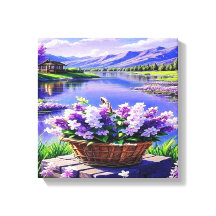 Arte digital de paisajes florales