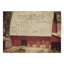 Arte digital de postales de barras rojas