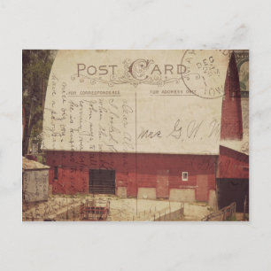 Arte digital de postales de barras rojas