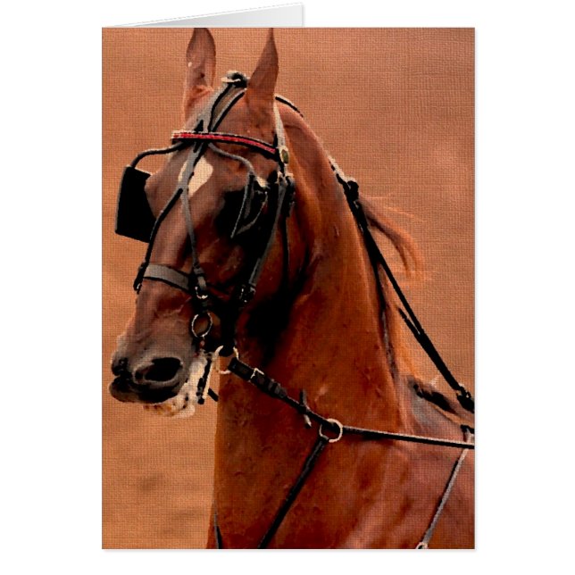 Arte digital de Saddlebred con arnés de placer (Frente)